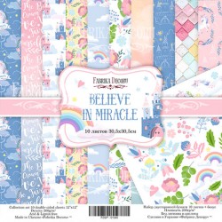 Набор бумаги 30х30  - Believe in miracle - Фабрика декору