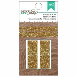 Скотч с золотым глиттером (2шт.) - DIY Gold Glitter Tape - American Crafts