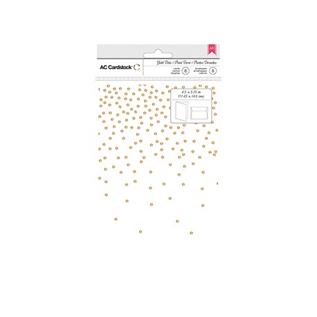 Открытки+конверты (8 шт) - Gold Foil Dots - AC