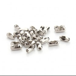 Соединительная застёжка для цепочки (серебро) - 1,5 мм