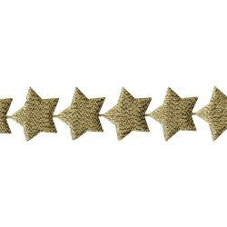 Лента (золотые звёзды), 45 см - May Arts