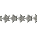 Лента (серебристые звёзды), 45 см - May Arts