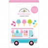 3D наклейка - Ice Cream Truck - Doodlebug