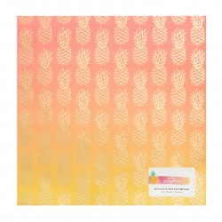 Кардсток Ombre Foil Print - Amy Tangerine