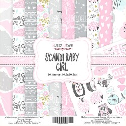 Набор бумаги 30х30 "Scandi Baby Girl" - Фабрика Декору