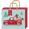 Пакет подарочный 12.75"х10"х5" - Santa Truck - American Crafts
