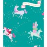 Бумага упаковочная 76х300 см - Santa Unicorn - American Crafts