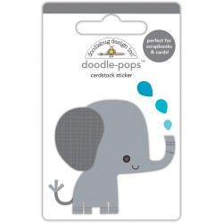 3D наклейка (слон) - Doodle-Pops 3D Stickers - At the Zoo - Doodlebug
