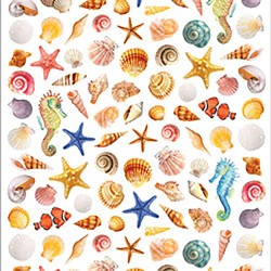 Наклейки (микро) - Beach Shells - Paper House
