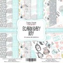 Набор бумаги 20х20 см - Scandi Baby Boy - Фабрика Декору