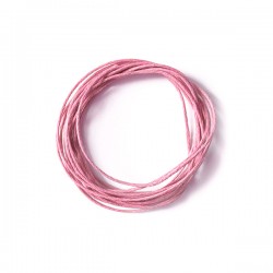 Вощеный шнур, 1 мм (розовый) - 1 м