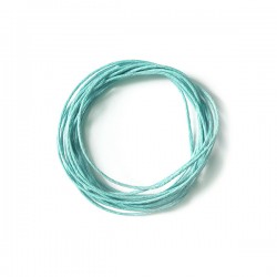 Вощеный шнур. 1 мм (светло-голубой) - 1 м