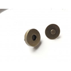 Кнопка магнитная 18х6 мм - бронза
