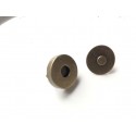 Кнопка магнитная 18х6 мм - бронза