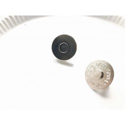 Кнопка магнитная 18х6 мм - серебро