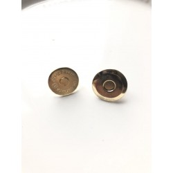 Кнопка магнитная "тарелочка" 16х4 мм - золото