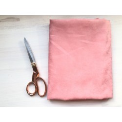 Замша Рига (на ткани), розовый