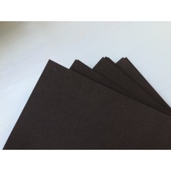 Дизайнерский картон (270 г) - чёрный (22,5х21 см)