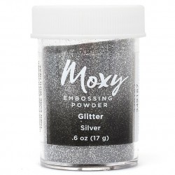 Пудра для эмбоссинга Moxy - Glitter Silver - American Crafts