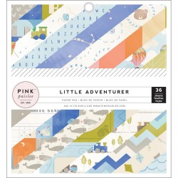 1/2 набора бумаги 15х15 (18 л) - Little Adventurer Boy - Pink Paisle