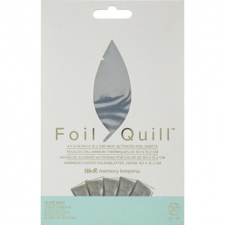 Листы фольги Silver (30 листов) - Foil Quill - We R Memory Keepers