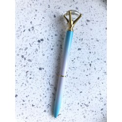 Ручка Diamond (бело-голубая)