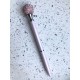 Ручка "шар со стразами" (нежно розовая)