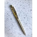 Ручка с глиттером (золотая)