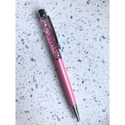 Ручка с глиттером (розовая)