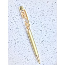 Ручка с фольгой (золотая)