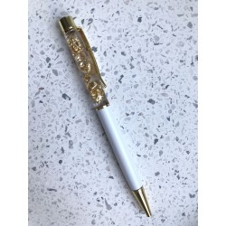 Ручка с фольгой (белая)