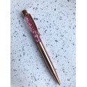 Ручка с глиттером (розовое золото)