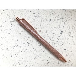 Ручка с блёстками (розовое золото)