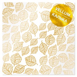 Калька (веллум) - Golden Leaves - Фабрика Декору