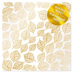 Ацетатный лист - Golden Leaves - Фабрика Декору