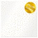 Лист кальки (веллум) с фольгированием 30х30 см - "Golden Drops" - Фабрика Декору