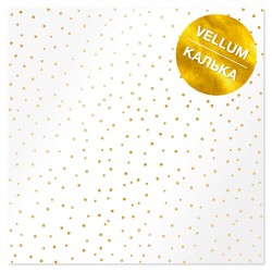 Аркуш кальки (веллум) - Golden Drops - Фабрика Декору