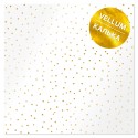 Лист кальки (веллум)  30х30 см - "Golden Drops" - Фабрика Декору