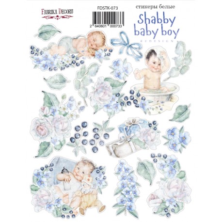 Набор наклеек №073 -"Shabby baby boy redesign 1" - Фабрика Декору
