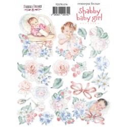 Набор наклеек №074 - "Shabby baby girl redesign" - Фабрика Декору