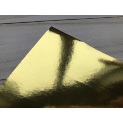 Бумага самоклейка, 15х25 см - Gloss Gold (жёлтое золото)