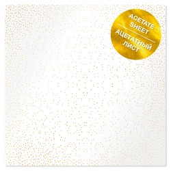 Ацетатный лист - Golden Mini Drops - Фабрика Декору