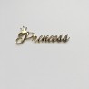 Декор из акрила "Princess (с короной)", 74х25 мм