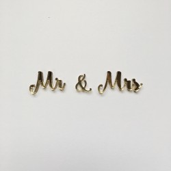 Декор из акрила "Mr & Mrs №2",
