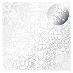 Ацетатный лист - Silver Gears - Фабрика Декору