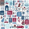 Лист наклеек 30х30 см - My Favorite Winter - Echo Park