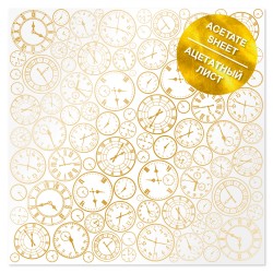 Ацетатный лист - GOLDEN CLOCKS - Фабрика Декору