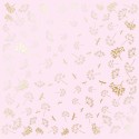 Аркуш паперу з фольгуванням - Golden dill light pink - Фабрика Декору