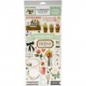 Чипборд 15х30 см - Flower Market - Carta Bella