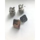 Кнопка магнитная (квадрат) 19 мм - серебро